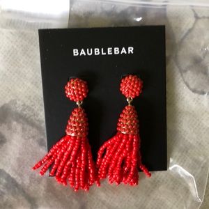 NWT Red & Gold earrings Baublebar